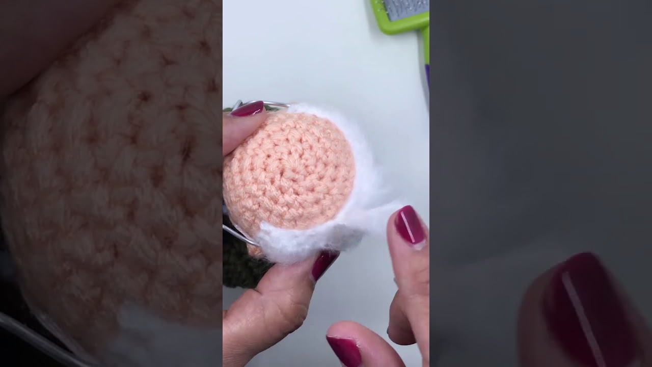 How to add the extra strands of hair for the crochet Bernie's Mittens doll