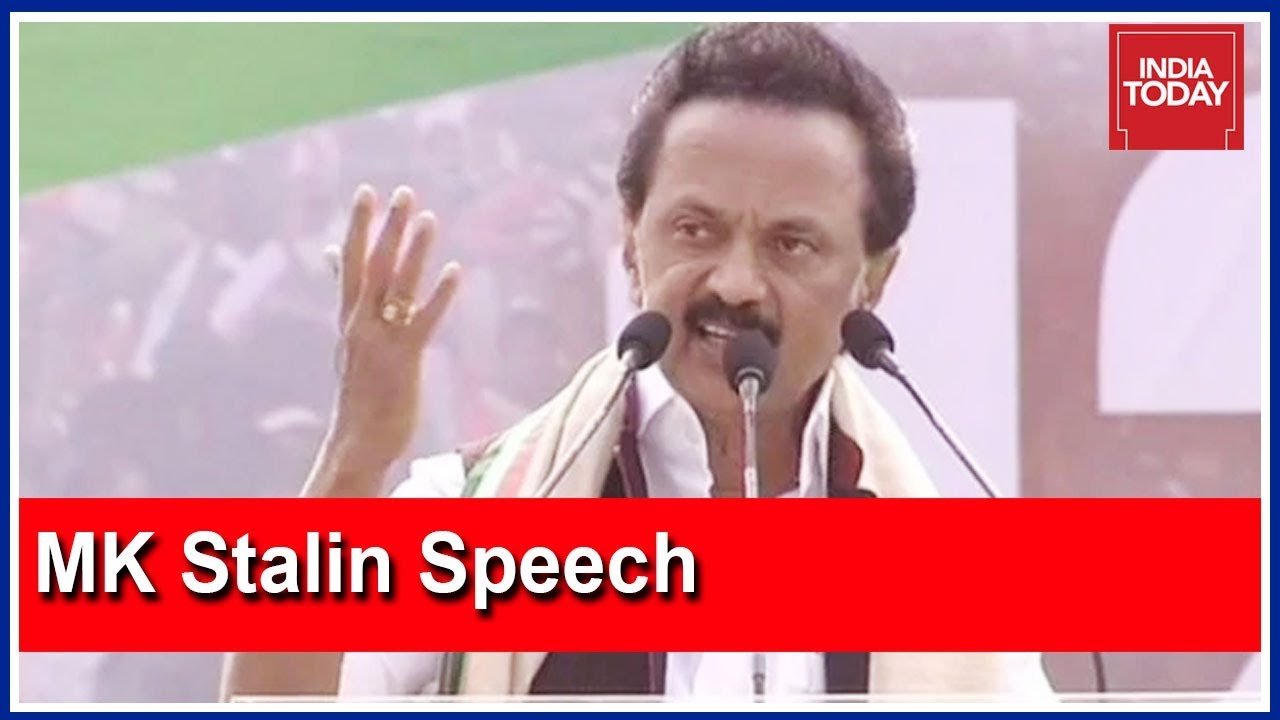 Watch MK Stalin's Speech At Mamata's Opposition Mega Meet In Kolkata