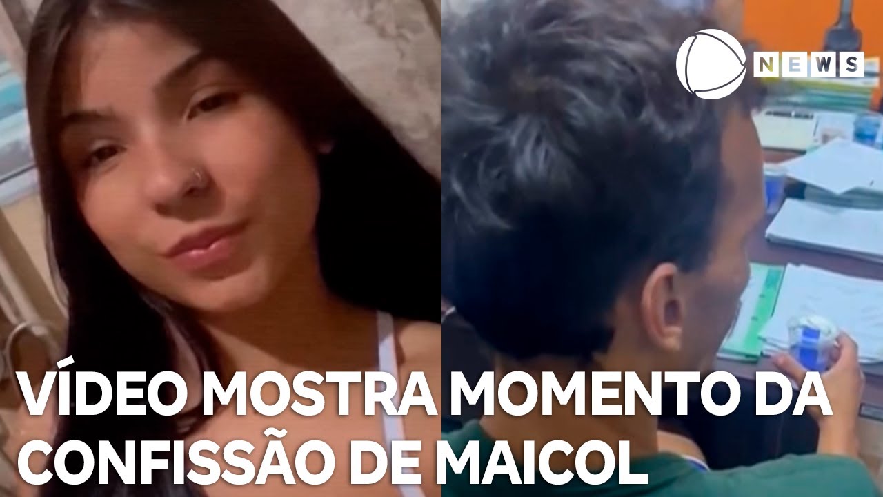 Caso Vitória: vídeo mostra momento da confissão de Maicol