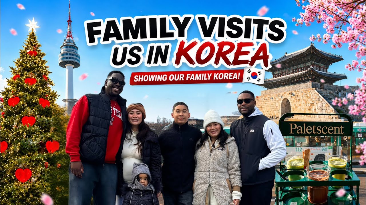Family Visits Us in Korea 🇰🇷 | Showing Our Family Korea | Seoul, Suwon, Food & Christmas Magic