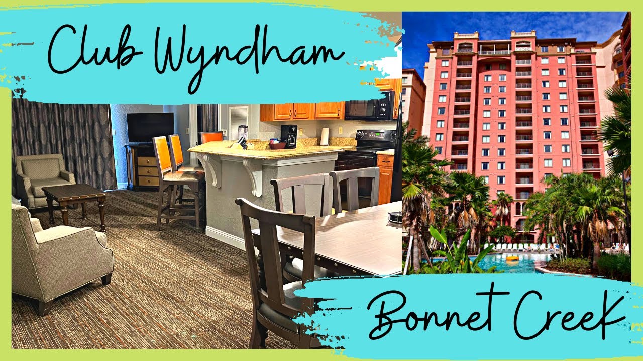 Обзор двухкомнатного номера в отеле Club Wyndham Bonnet Creek Orlando - Орландо, Дисней, Universa...