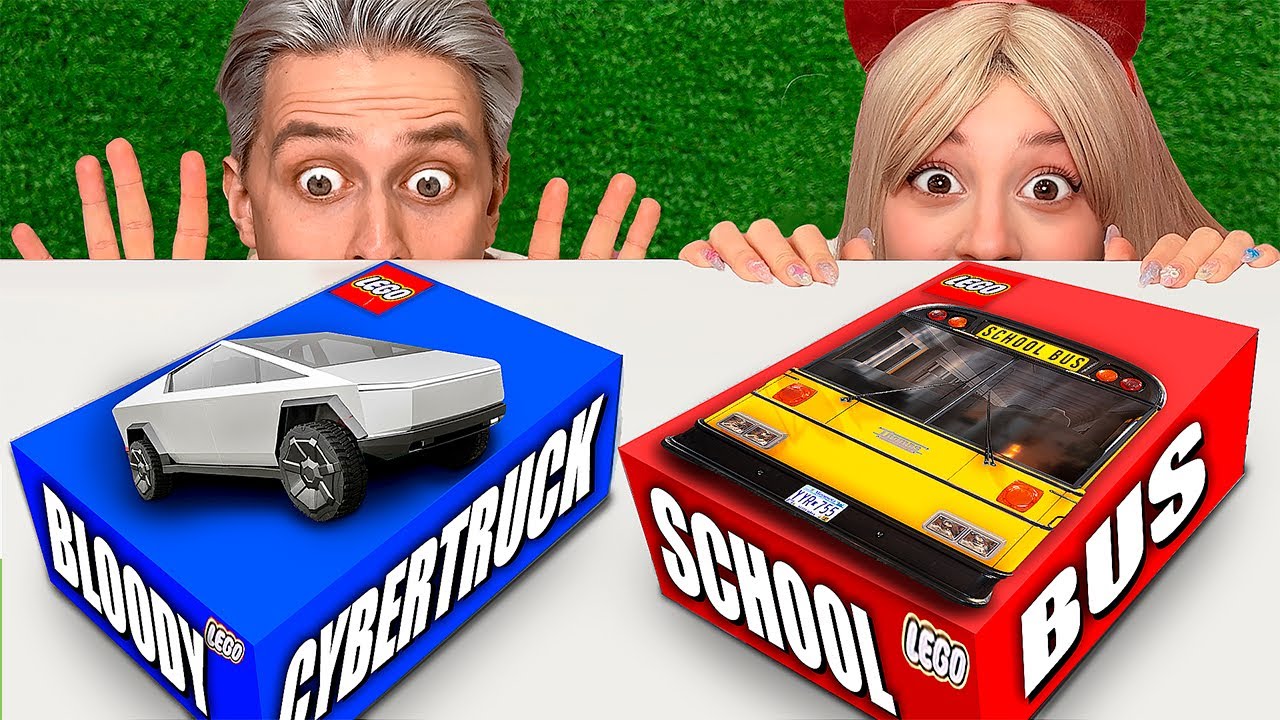 🩸💉НЕ ОТКРЫВАЙ ЛЕГО НАБОР кровавый Cybertruck и Школьный Автобус В 3:00 ночи!