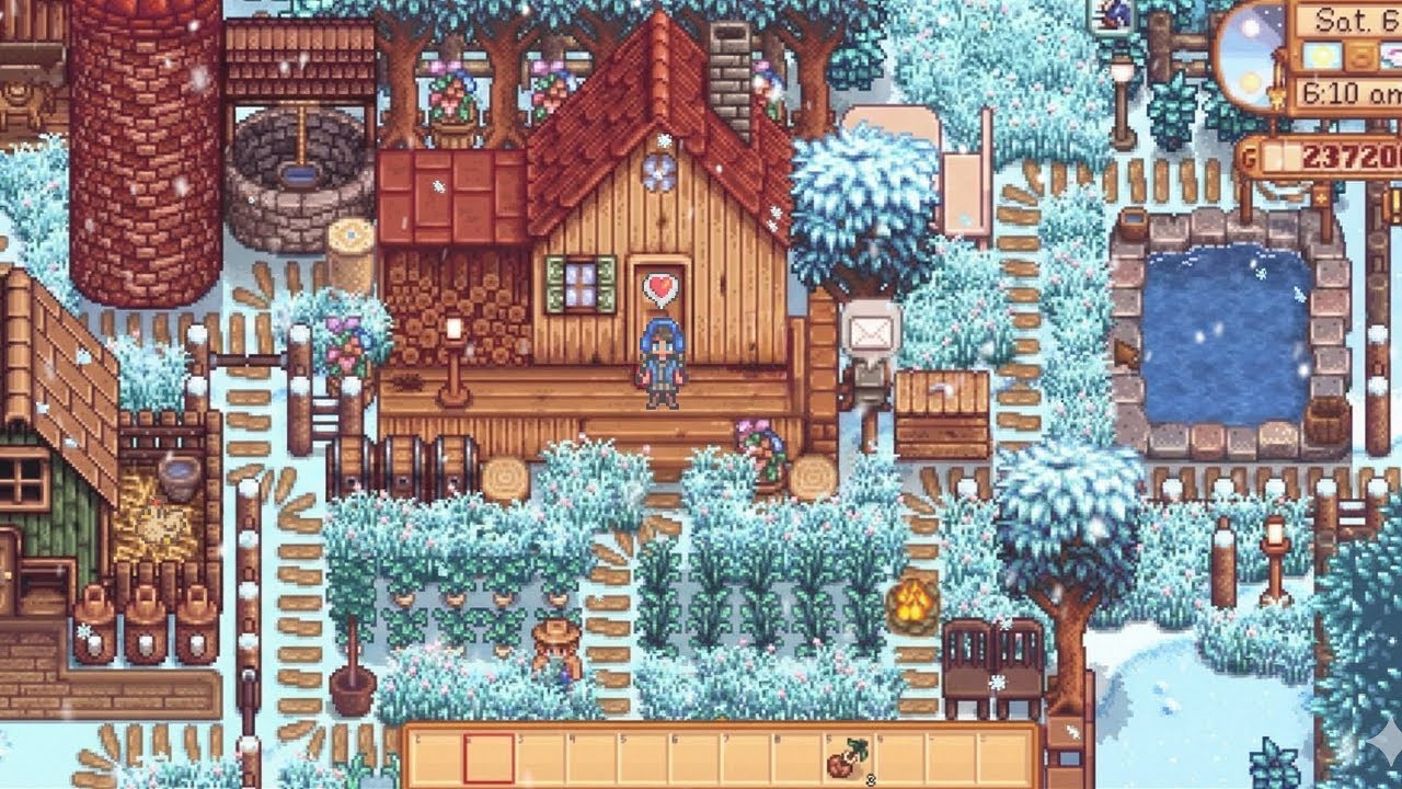 winter hush... stardew valley chill music to make u feel better
