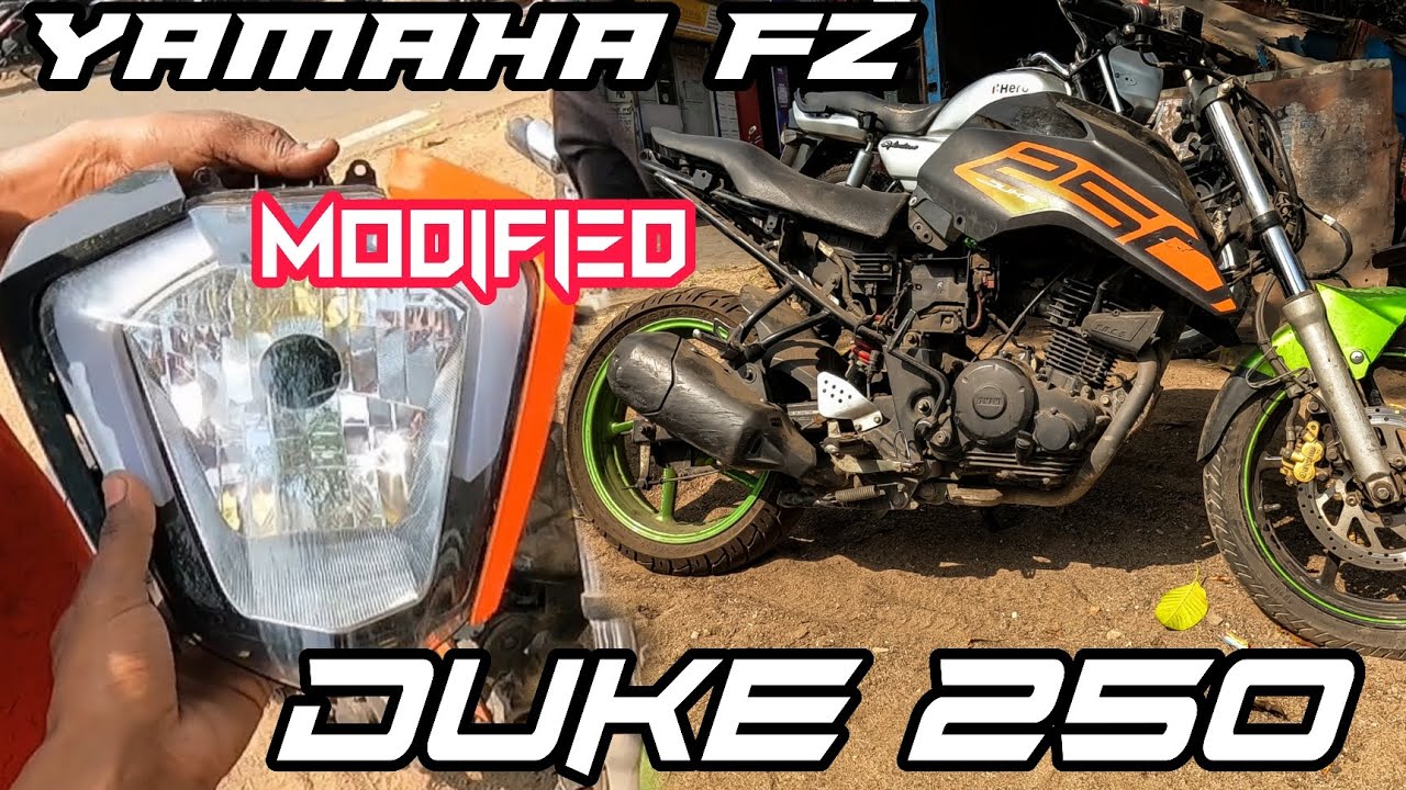 YAMAHA FZ MODIFIED INTO DUKE 250 😍 ⚡heavy Modifications ⚠️