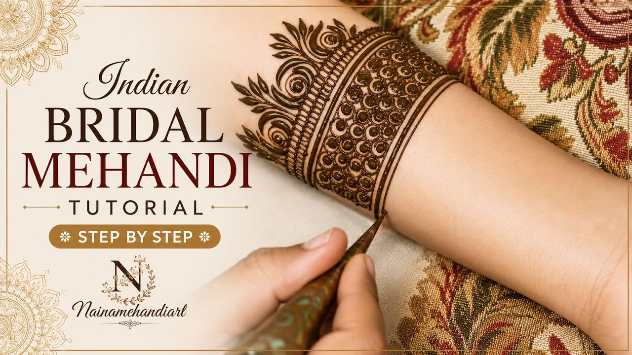 2026 new trending bridal mehandi desion step by step✨🌿