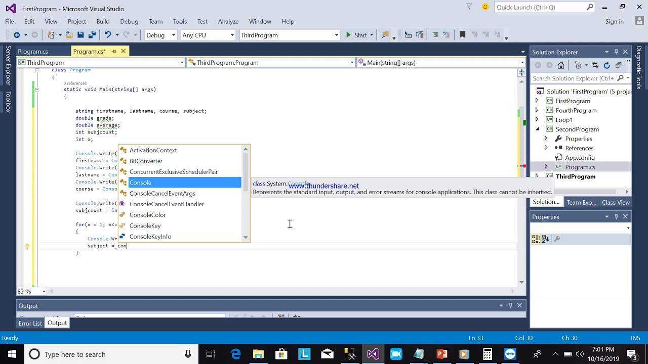 Simple Grading System using for loop and if statement