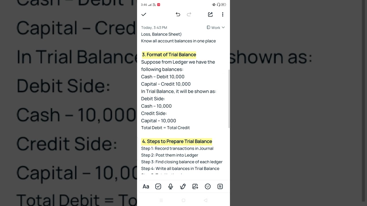 Trial Balance Explained in Simple Way| Format, Example & Purpose | Financial Accounting#TrialBalance