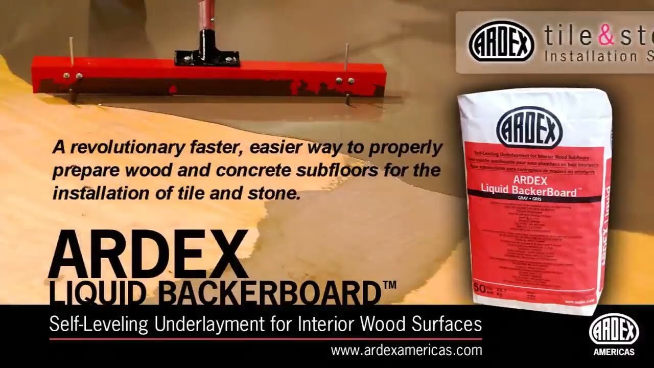 ARDEX Liquid BackerBoard® Self-Leveling Underlayment - Demonstration