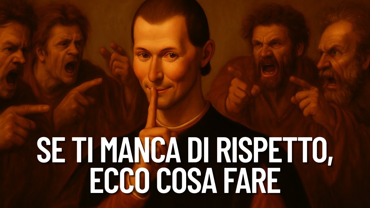 Non Accettare Mai la Mancanza di Rispetto, Fai Questo | Verità Psicologiche di Machiavelli