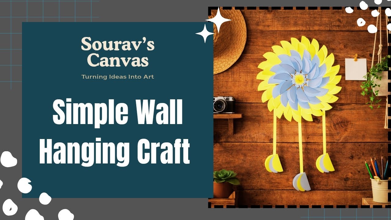 Simple Wall Hanging Craft ✨✨ Budget Friendly Craft ✨✨ Craft For Beginners 🌟🌟