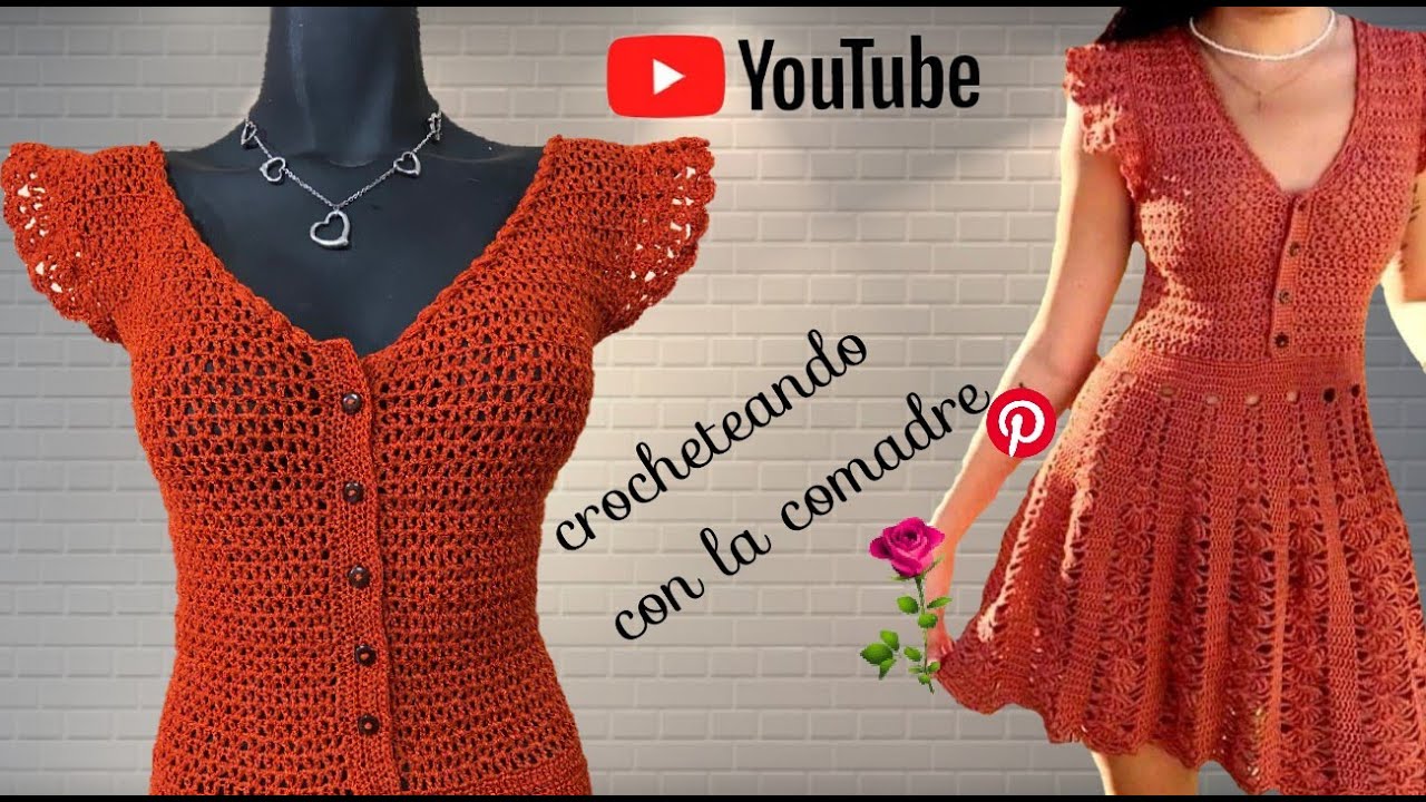 Tutorial Vestido COMPLETO ✨Primavera-Verano✨ a crochet Crocheteando con la Comadre