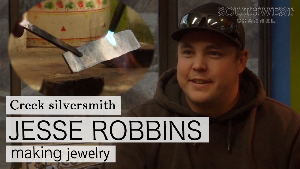 Old style Silversmith, Jesse Robbins Making Jewelry