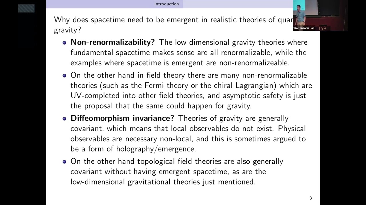 Quantum Information and Spacetime Emergence - Daniel Harlow