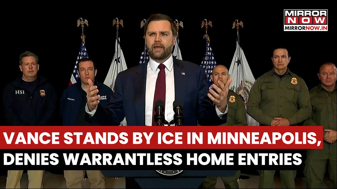 JD Vance Stands By ICE In Minneapolis, Denies Officers Entering Warrantless In Home During Raids