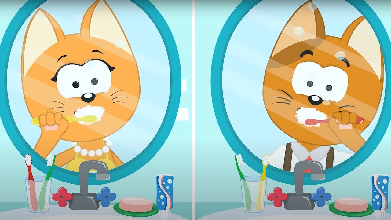 ЗУБКИ ЧИСТИ - Котенок Котэ - Песенки для детей