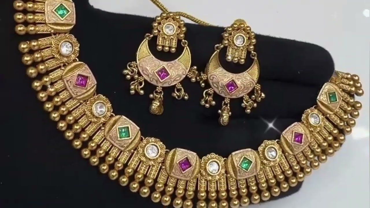 Trendy Collection of Light Weight Gold Necklace Designs 2026||Latest Design of Bridal Necklace Set 