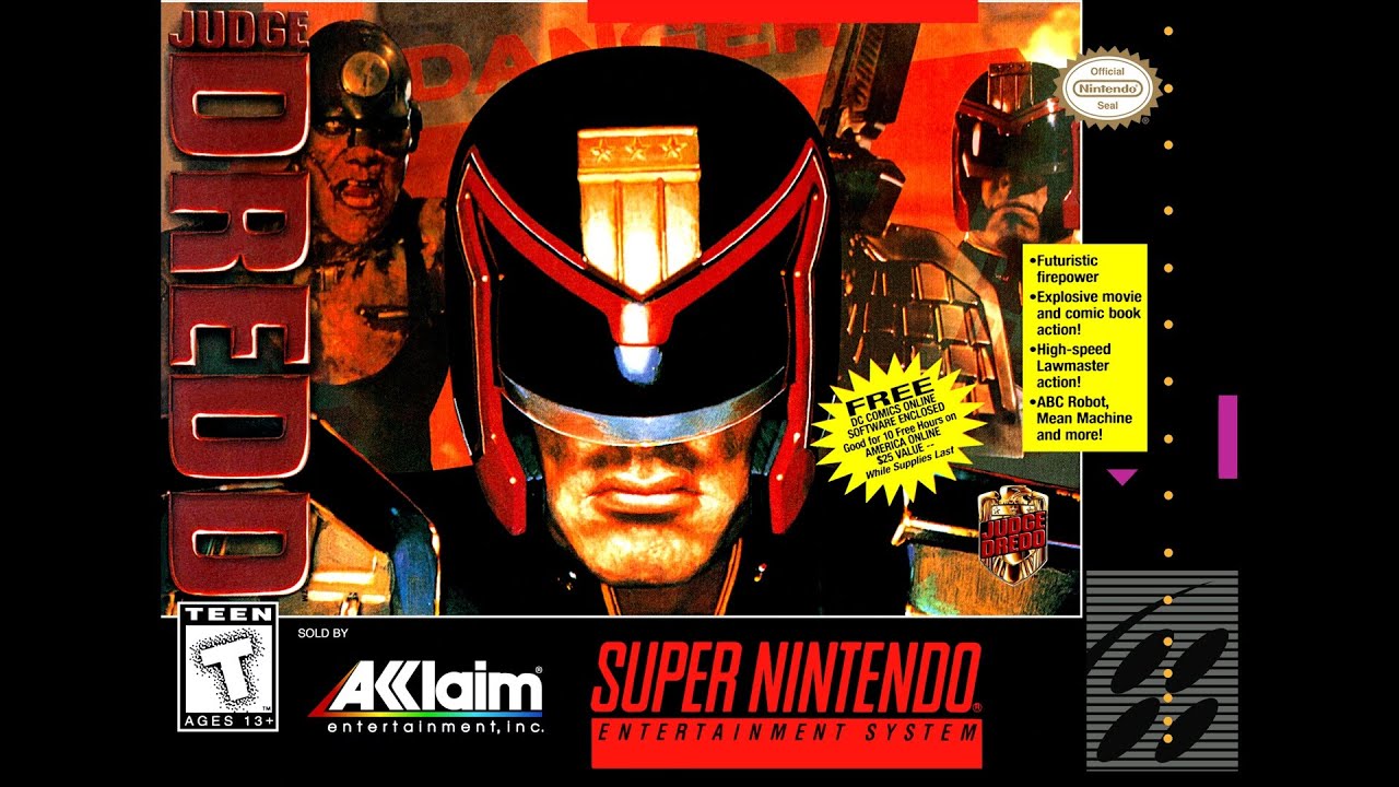 Judge Dredd. SNES. No Damage Walkthrough