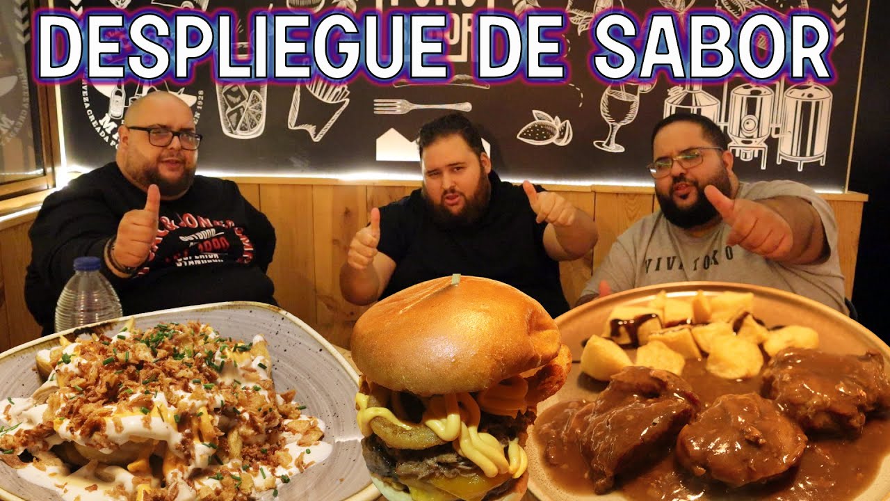 ENTRANTES y RACIONES XXL en un Restaurante de pueblo (Burgers y cosas interesantes - Gordealo TV