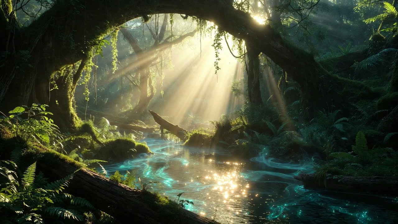 Psybient: Forest Echoes at Dawn with Breathy Flutes & Forest Drones