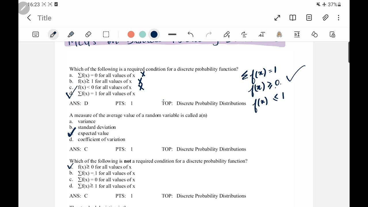 MCQ PART 1 ON DISCRETE PROBABILITY DISTRIBUTIONS  #statistics #entranceexamsunlocked #exams2025