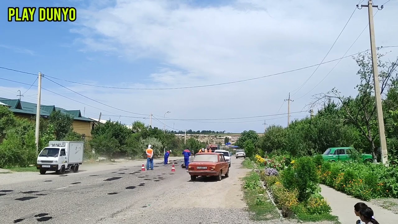 MAHALLAMIZ YO'LLARI TAMIRLANDI #O'ZBEKISTON #NAMANGAN #KOSONSOY #КОСОНСОЙ #QORASUV