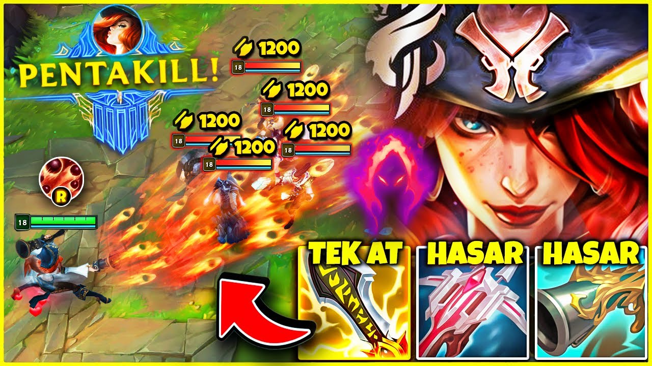 KARA HASAT MISS FORTUNE MID İLE İMKANSIZ MAÇI TAŞIMAK! (PENTAKILL)
