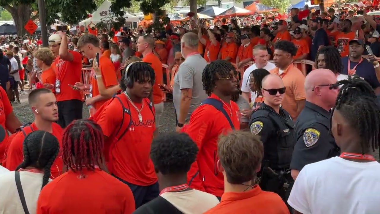 Tiger Walk for Auburn's season opener against Alabama A&M