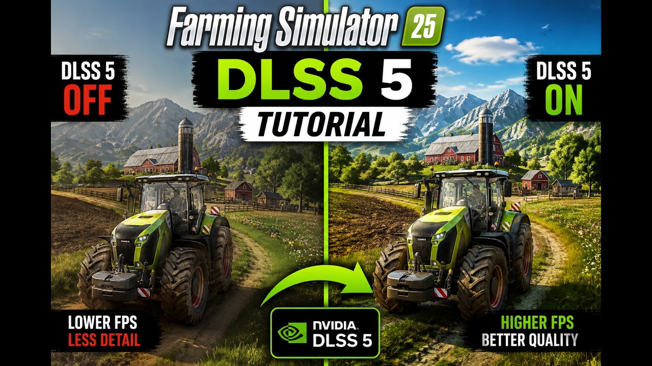 🚜 Farming Simulator 25 &ndash; DLSS 5.0 Installation Tutorial | RTX 50 Series