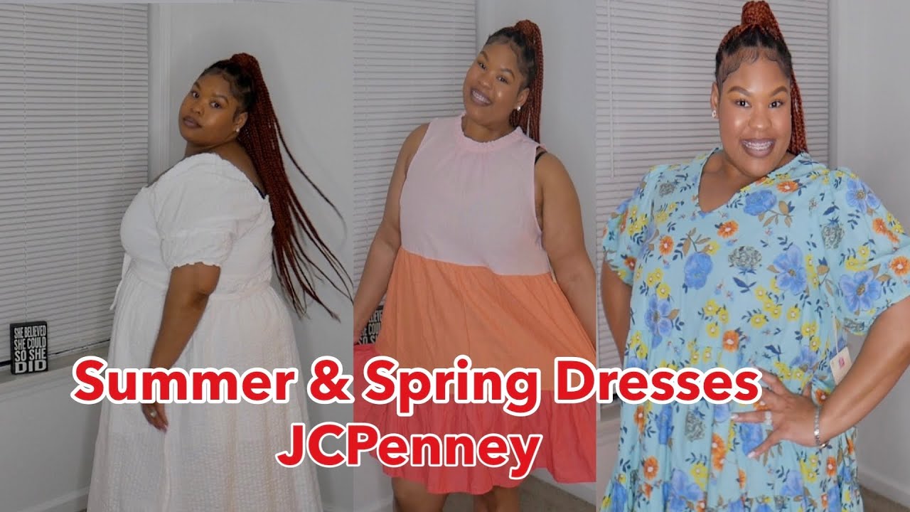 Spring & Summer Dresses from JCPenney | Size 2X & 3X | 2023 | Jenea Monae