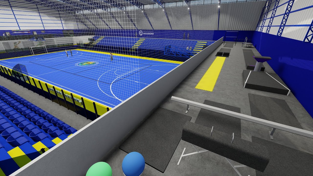 RJS Sports - Projeto 3D Ginásio Azulão Jaguariuna
