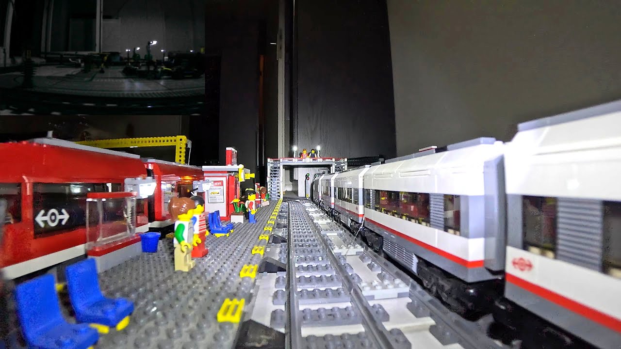 LEGO High-Speed Passenger Train 60051 - Nightride OnBoard View incl. Passenger Sideview - Testride 5