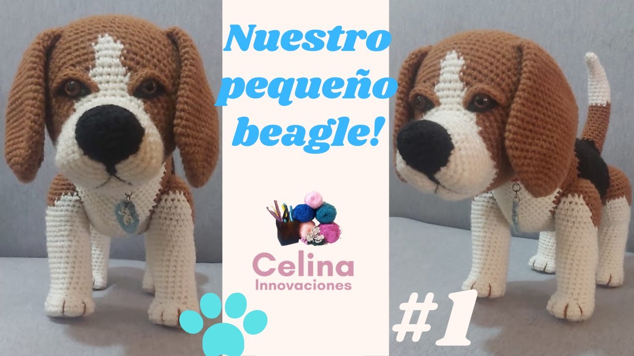 ☝PERRITO BEAGLE AMIGURUMI/CROCHET🐾TUTORIAL#1 patitas delanteras