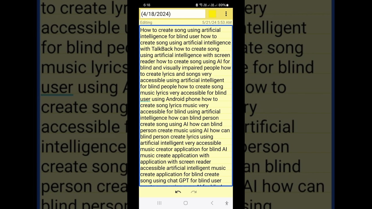 how to create songs using artificial intelligence very accessible for blind chat GPT useful trick