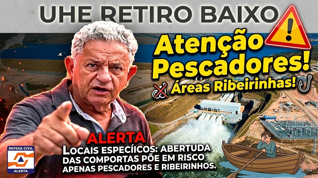 ATENÇÃO, PESCADORES DE POMPÉU, CURVELO E REGIÃO ABAIXO DA UHE RETIRO BAIXO!