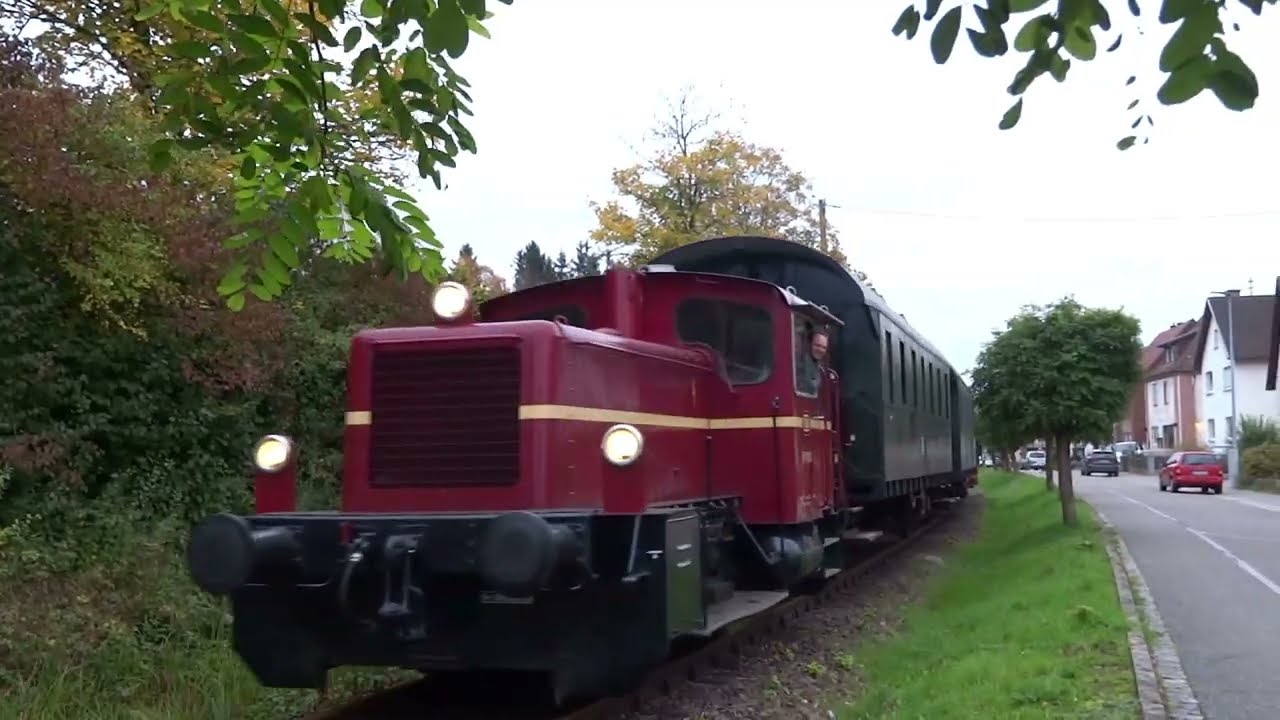 Eine Bahnzeitreise mit dem Donnerbüchsen - Zug im Dahner- Burgen und Felsenland Teil 6