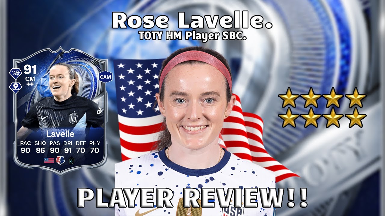 🔥🔵 91 Rated Rose Lavelle Player Review! TOTY HM Player SBC!⭐🔵. FC 26 Ultimate Team.