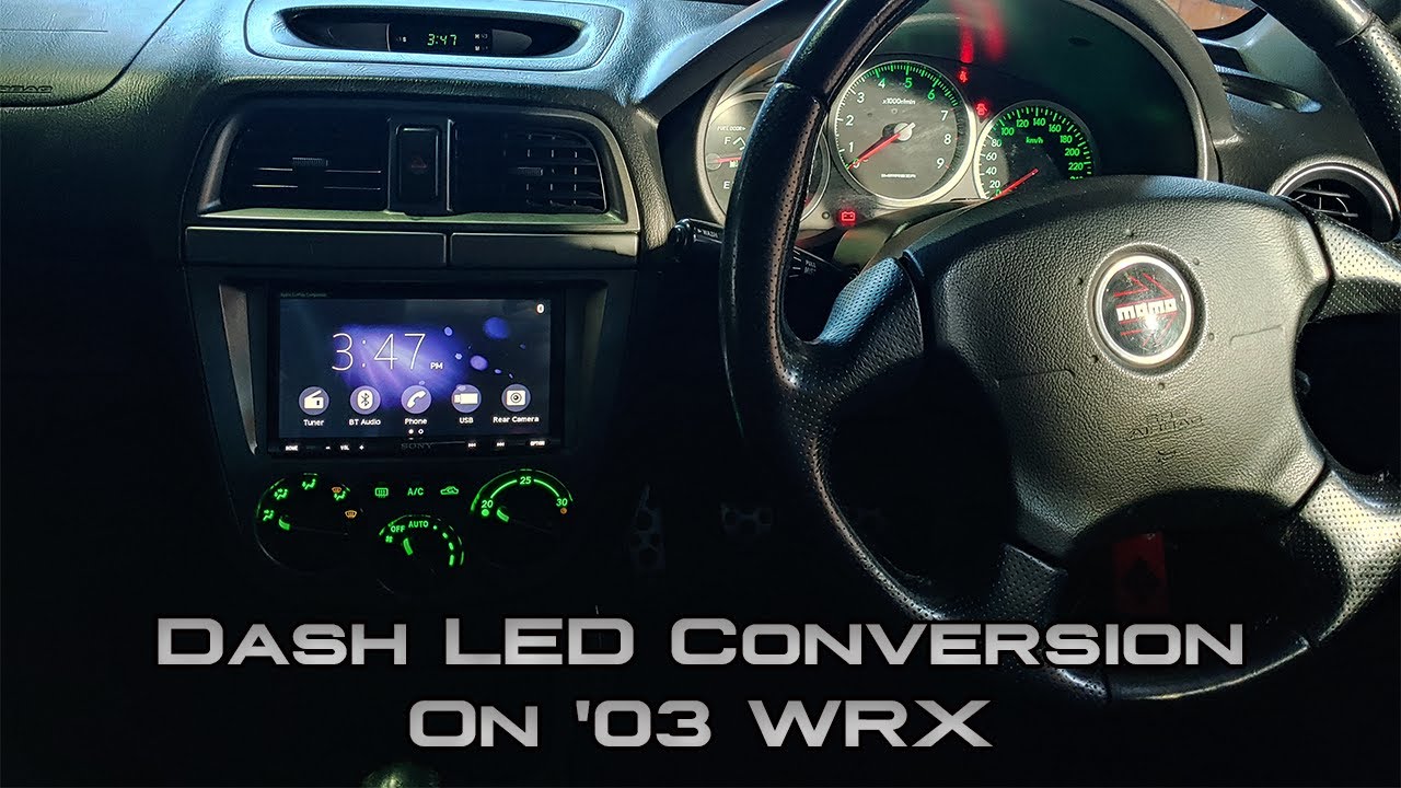 Climate Control/Dash LED Conversion on 2003 WRX - Club Spec Evo 6