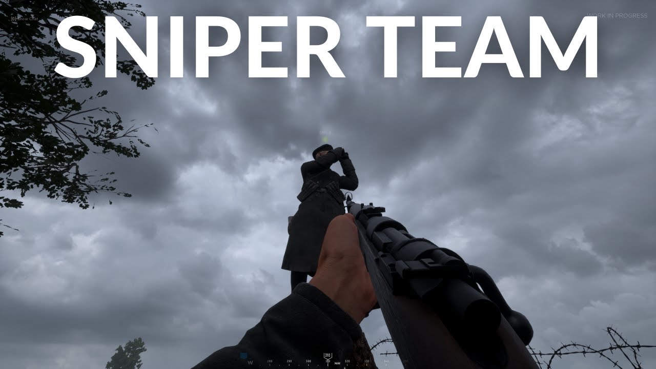 Sniper harassment on purple heart lane - Hell Let Loose gameplay