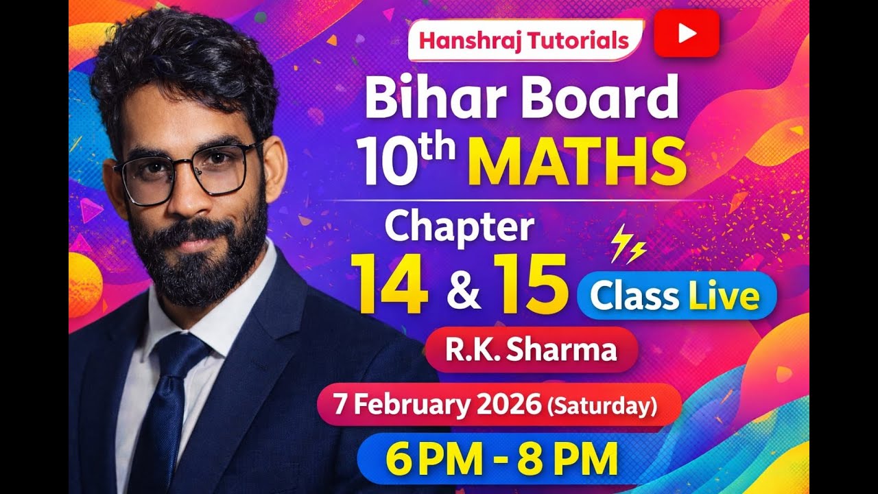 10th Maths chapter 14 & 15 by R.K. Sharma