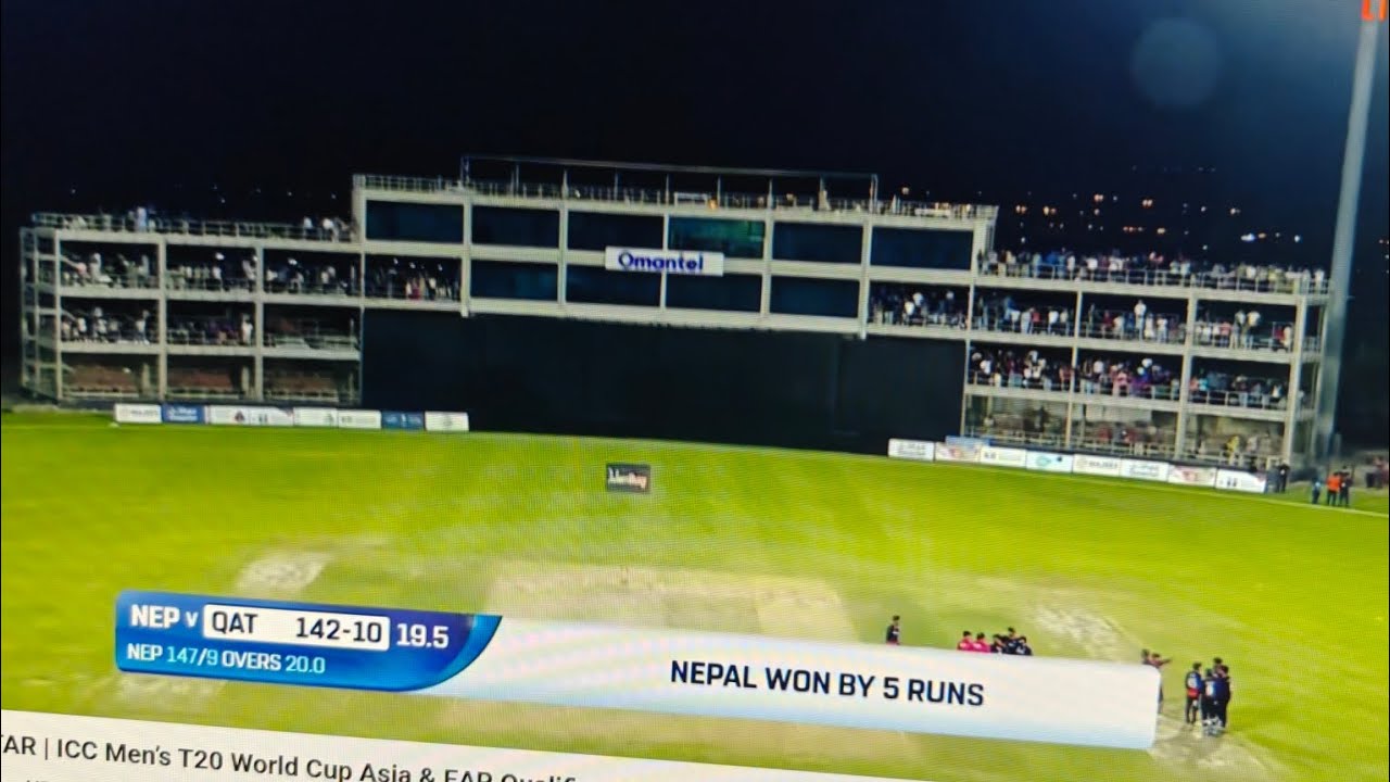 Highlights last and second last over of Nepal vs Qatar such a HEARTACHE game play