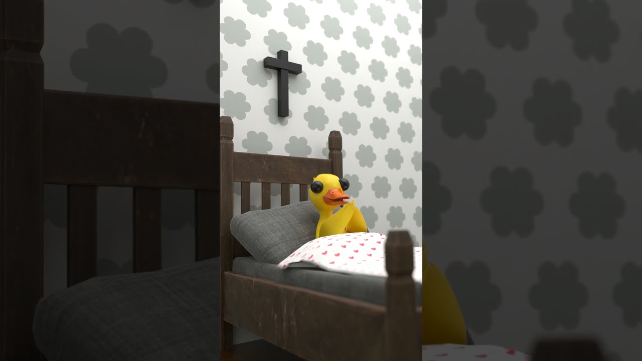 When I'm Home Alone and Hear a Strange Noise 😰 #humor #ducky #shorts