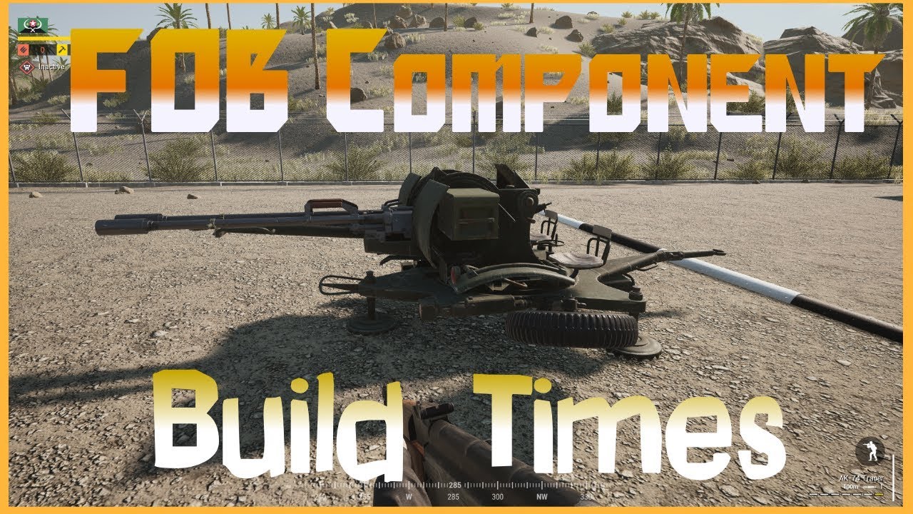 Squad: FOB Components Shovel and Build Times