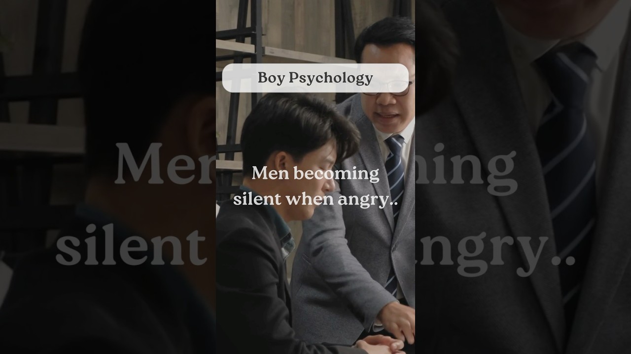 Men becoming silent when angry【Boy Psychology】#shorts #facts #psychology