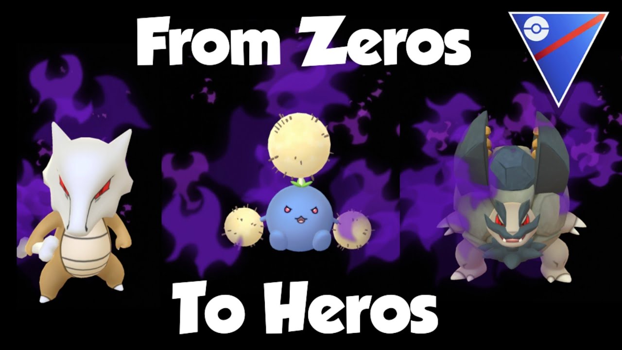 THESE SHADOW POKEMON HAVE GONE FROM ZEROS TO HEROS. Great League FT Jumpuff Marowak & Alolan Golem