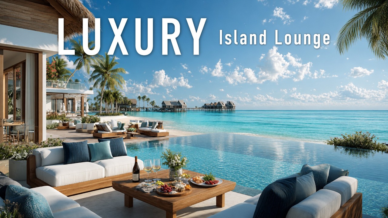 Luxury Island Lounge 🌴 Bright Tropical Ocean Chillout for a Slow Day ☀️