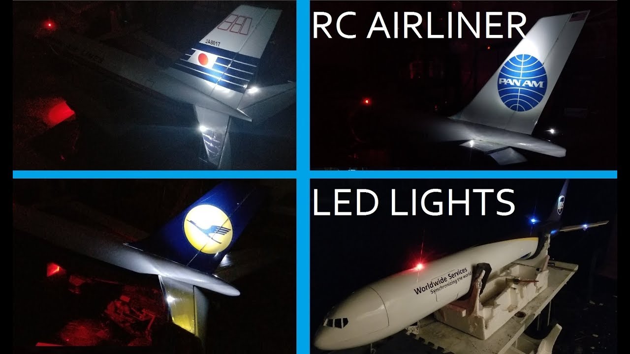 RC Airplane LED Lights RC Airliners DIY Part-1