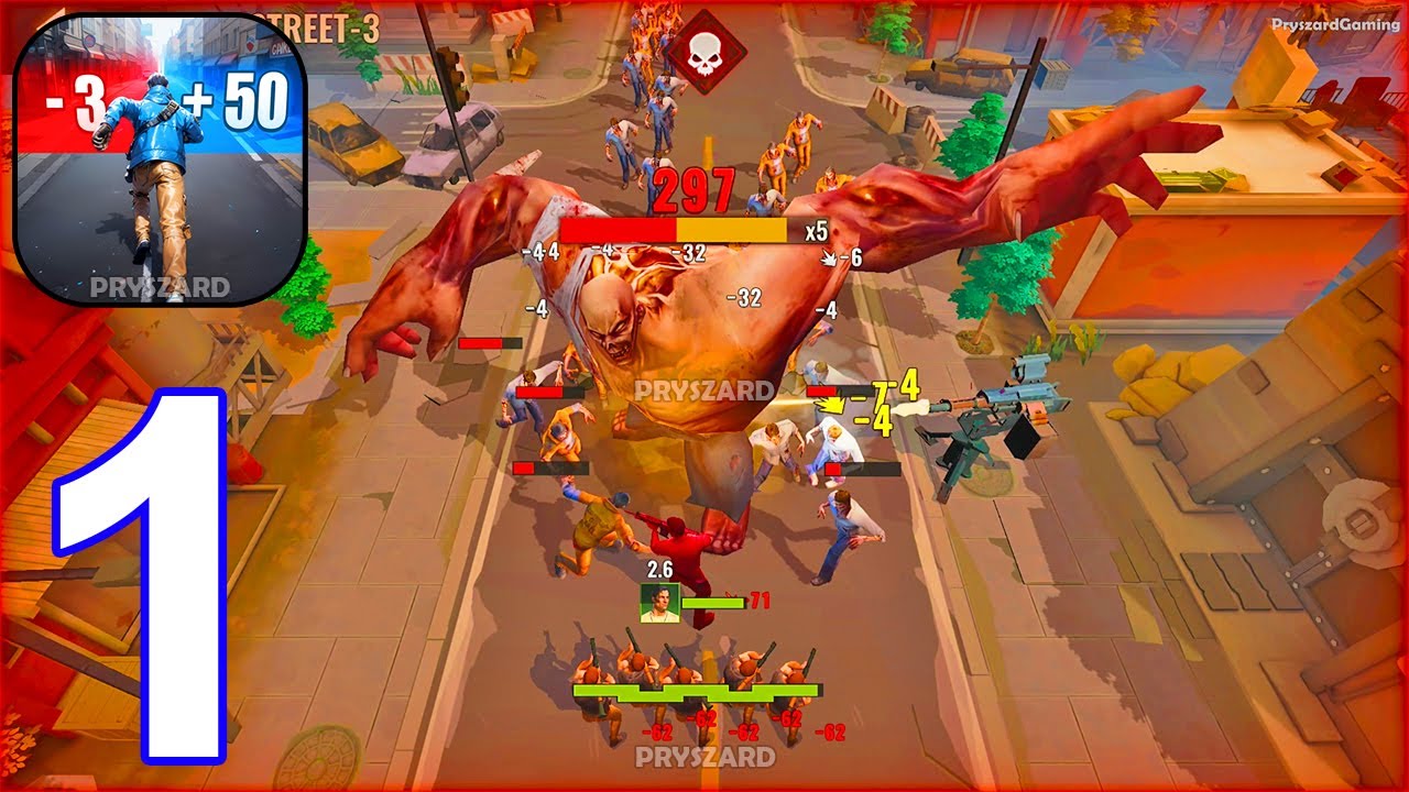 Survival Rush: Zombie Outbreak - Gameplay Walkthrough Part 1 Tutorial Chapter 1-3 (iOS, Android)