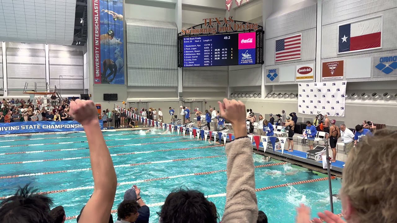 Kid Slips On Start And Still Wins State 💀 | Boys 100 Back A Final | 2022 UIL 6A State