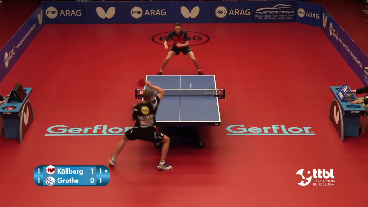 TTBL SELECTED  Källberg vs  Grothe   Tischtennis Bundesliga