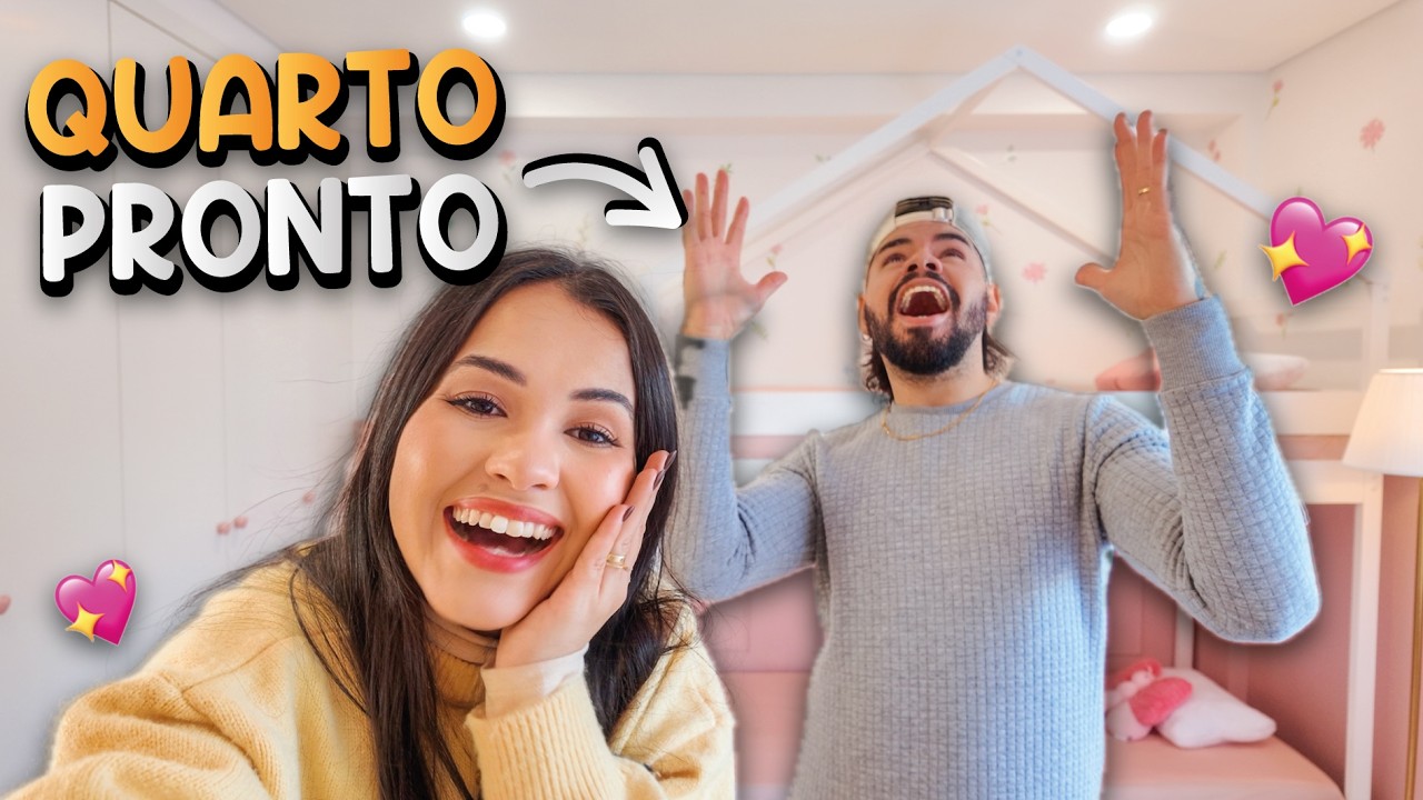 O QUARTO DA MIA FICOU PRONTO! 😍😱